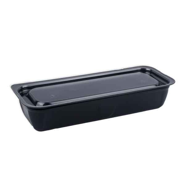 CONTENEDOR PLATANO NEGRO C/TAPA LASTRA