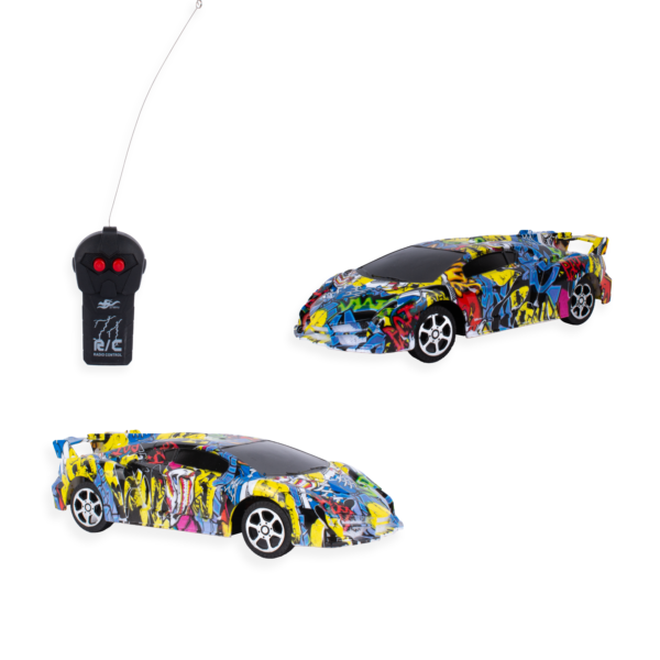 CARRO GRAFITI C/R PILAS CAJA SUPER SPEED
