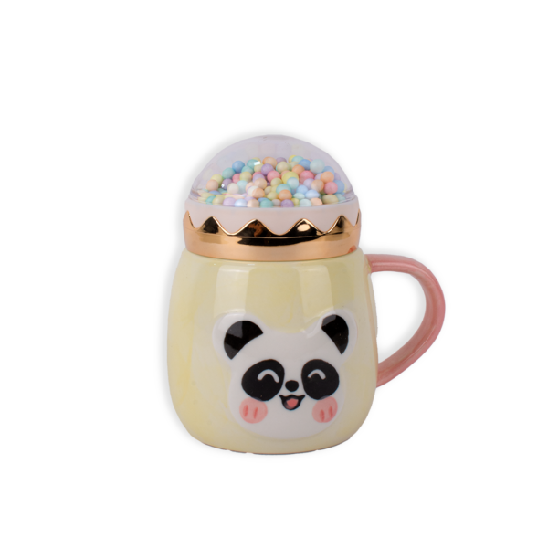 VASO CERAMICA ANIMALITOS TAPA DOMO CON BOLITAS - Imagen 2