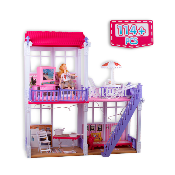 CASA MUÑECA GND 3 MODULOS CAJA FASHION VILLA