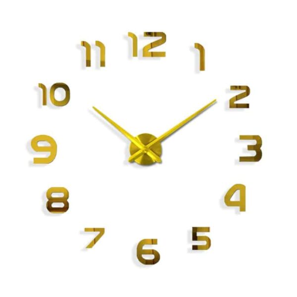 RELOJ DE PARED ARMABLE GIGANTE PORTARETRATO NEGRO - Imagen 3