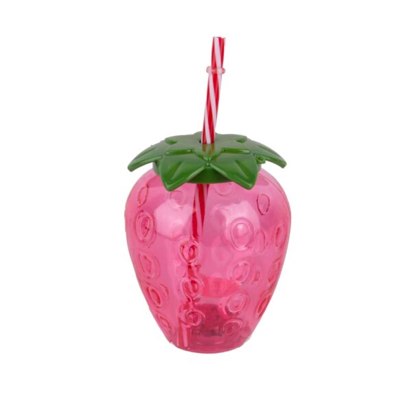 VASO PITILLO CON LUZ FORMA DE FRESA