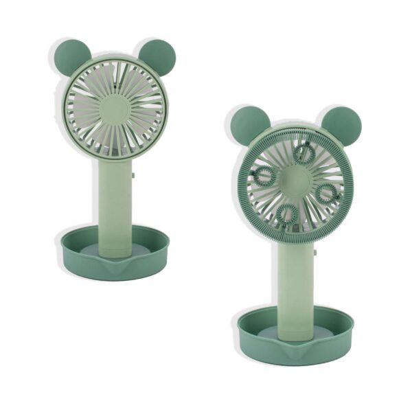 VENTILADOR OREJITAS BURBUJERO USB RECARGABLE
