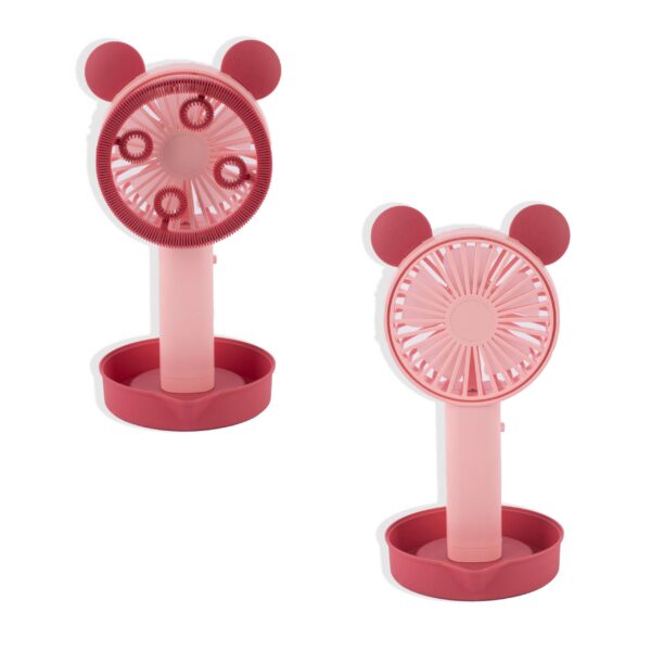 VENTILADOR OREJITAS BURBUJERO USB RECARGABLE - Imagen 2