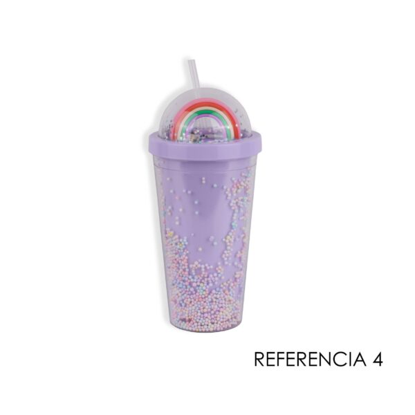 VASO PITILLO PLASTICO ARCOIRIS - Imagen 4