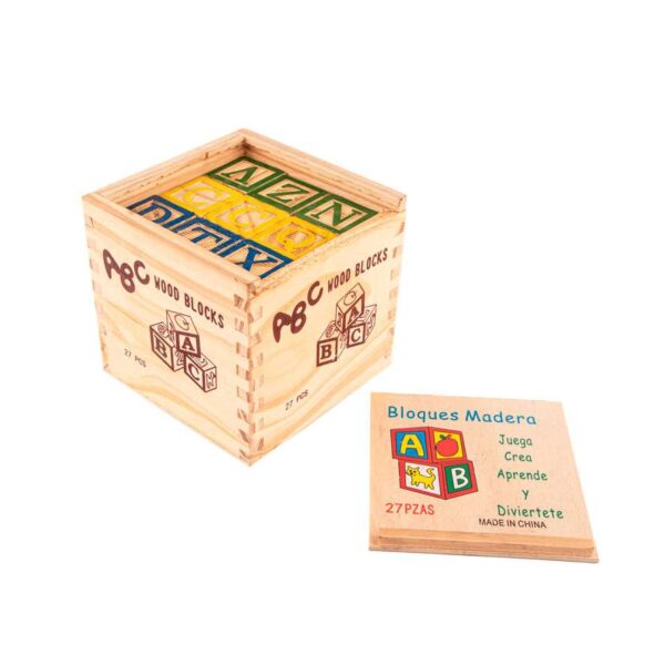 ABECEDARIO DIDACTICO DE MADERA 27 PCS
