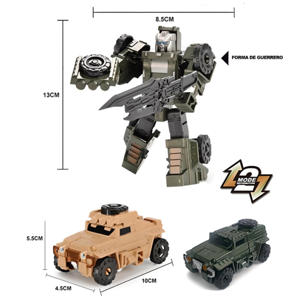 ROBOT TRANSFORMABLE ENCARTONADO JUSTICE - Imagen 2